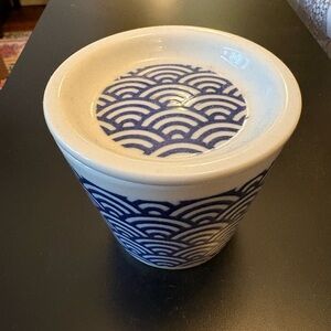 Blue and White Japanese Ceramic Cup